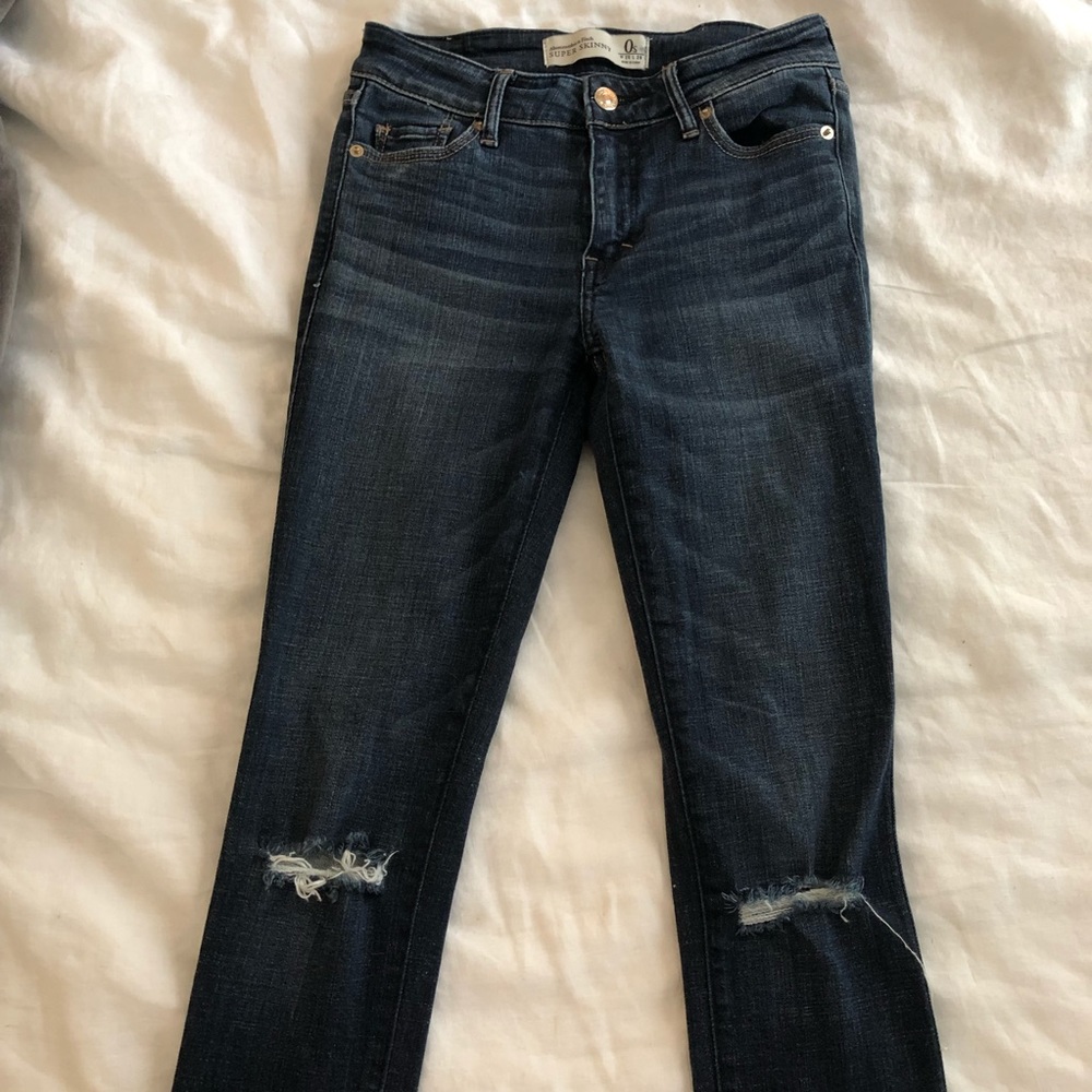 A&F Super Skinny Jeans 0S Ankle Length